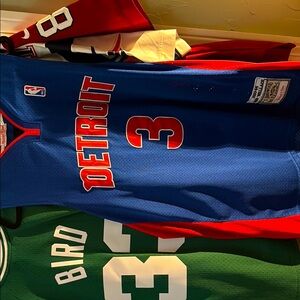 Mitchell & Ness Navy and Red Jersey